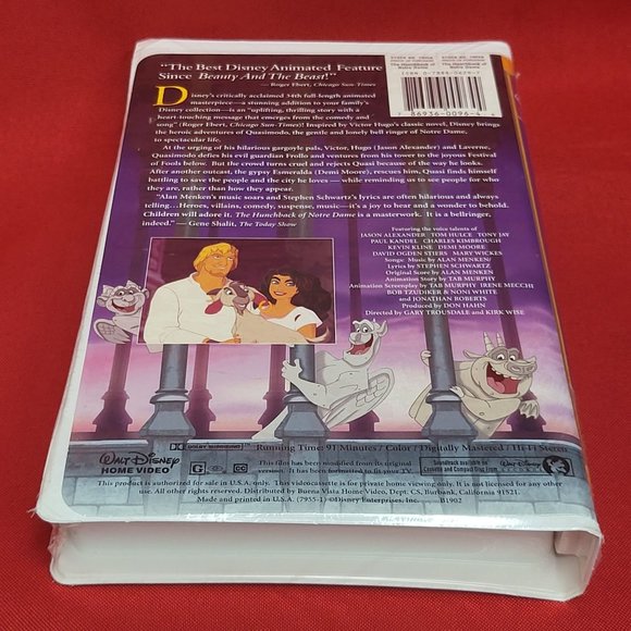 Walt Disneys The Hunchack of Notre Dame VHS New Sealed - Picture 4 of 8